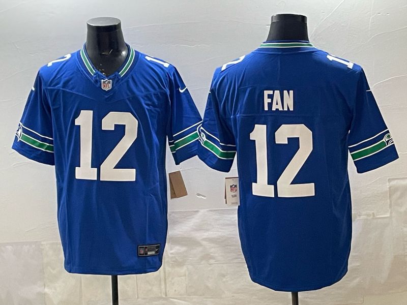 Men 2026 Seattle Seahawks #12 Fan blue Throwback Limited Nike NFL Jersey style 01->seattle seahawks->NFL Jersey